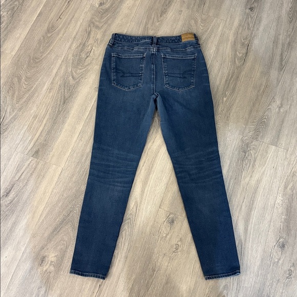 American Eagle Super Hi-Rise Blue Jeggings size 8 - Picture 9 of 11